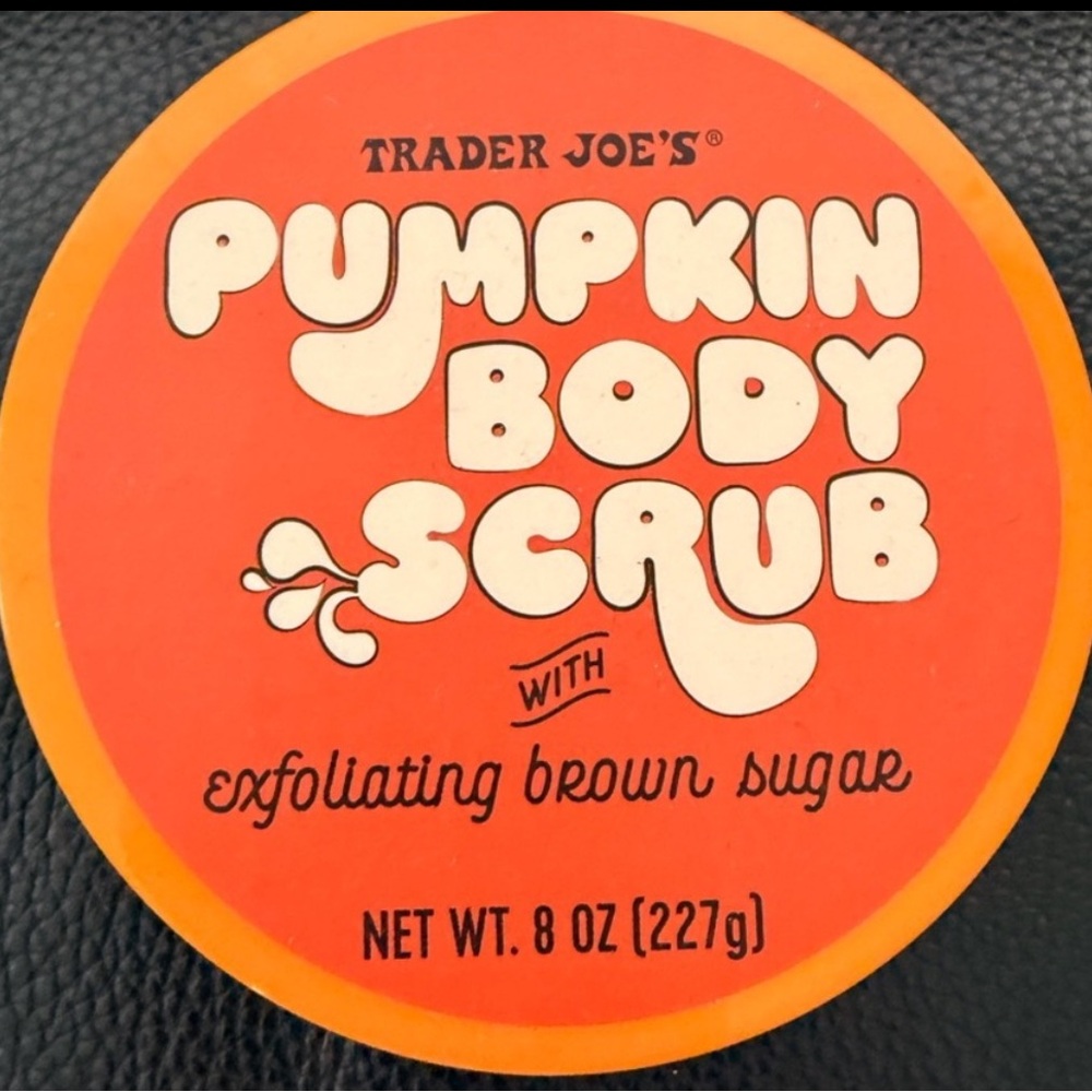 Trader Joe’s Pumpkin Body Scrub with Exfoliating Brown Sugar New
